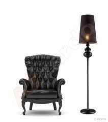 AZzardo Baroco Black lampa podłodowa